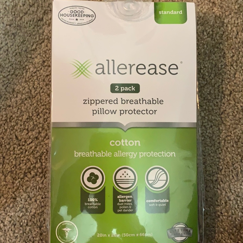 Allerease pillow protectors